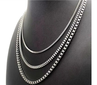 Chaîne décorative de maillon de chaîne pour collier de boîte moderne