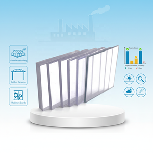 Toiture extérieure moderne en polycarbonate vierge incassable, solide, légère, enduite anti-UV, durable, écologique, qualité marine - Product Image 1