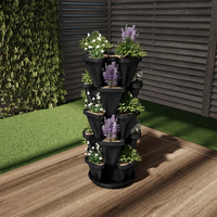 Maison Jardin PP écologique empilable pots de plantation fraise légumes pot de culture hydroponique