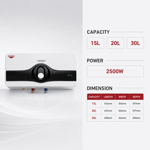 ROSSI เครื่องทำน้ำอุ่นไฟฟ้าแบบทันที 220V เครื่องทำน้ำอุ่นแบบไม่มีถังขนาดกะทัดรัดตามต้องการเครื่องทำน้ำร้อนประหยัดพลังงาน 30L - Product Image 3