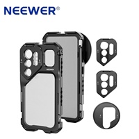 NEEWER PA182 Cage de téléphone en alliage d'aluminium pour Samsung Galaxy S26 Ultra avec filtre 67 mm, objectif 17 mm et plaques arrière à monture T
