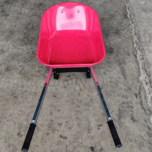 América 90L agua 6FT arena 200KG capacidad rueda neumática carretilla resistente carretilla para construcción - Product Image 3