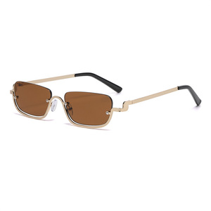 Jamie 871 Metal Sunglasses Gold Frame Square UV400 Unisex Fashion Sunshades - Product Image 3