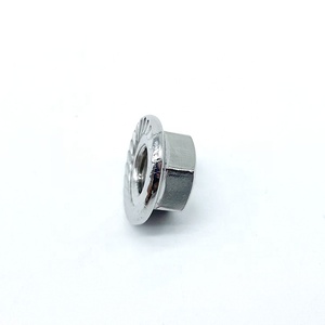 DIN 6923 - Hex mặt bích Nut với răng cưa M5 M6 M7 M8 M10 M18 thép không gỉ Hex mặt bích răng cưa Nut din6923 - Product Image 3