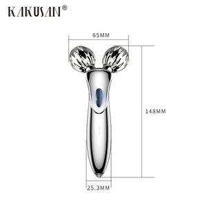 2019 thiết kế mới Mini kép con lăn trên khuôn mặt massager y-hình dạng khuôn mặt giảm béo và thắt chặt V-line vẻ đẹp sản phẩm - Product Image 2