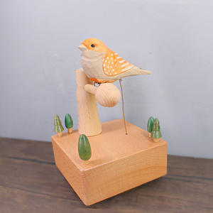 Vente en gros Boîte à musique mécanique pour oiseaux Cadeau de décompression Boîte à musique électrique 32 chansons - Product Image 2