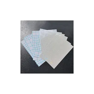 Lapisan Lapisan Laminasi Holografik Transparan Bahan BOPP dengan Tekstur Foto Kantong Laminating Ukuran A4 dengan Banyak Pola