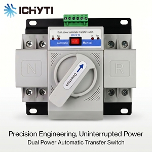 Interruptor de Transferencia Automática LW2R-63 2P 63A 230V ATS, Conmutador de Doble Alimentación para Generador - Product Image 1