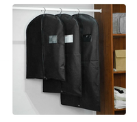 Vente en gros, étui de rangement anti-poussière pour cintres, organisateur de manteaux et de robes, housse de costume de voyage, sac de transport