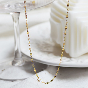 Pháp Thời Trang Retro không thấm nước loại bỏ đá tự nhiên thép không gỉ kẹp giấy Mặt Dây Chuyền Vòng Cổ Choker Chuỗi liên kết cho phụ nữ - Product Image 6