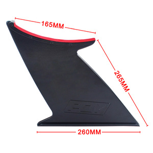 Juego de 2 alerones traseros tipo cola de pato PQY Racing Car, color negro, para Subaru STI 2015-2018 - Product Image 4
