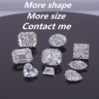 Coupe coeur 3*3 4*4 5.5*5.5 diamants de laboratoire en vrac cvd hpht diamants cultivés en laboratoire forme de coeur def vs taille populaire diamant de laboratoire énorme stock