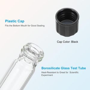 Frasco de Vidrio Borosilicato para Cosméticos de 1.5ml, 1.8ml y 3ml, Económico, con Tapón de Goma y Cartón con Impresión Serigráfica - Product Image 3
