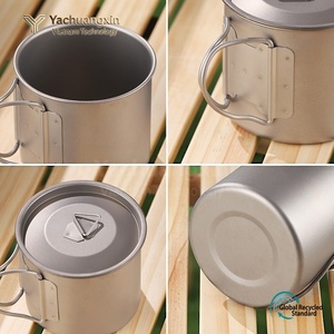 Mug with lid, folding handle, tea <b>cup</b>, water <b>cup</b>, tea set, travel, <b>camping</b>, outdoor activities - Product Image 3