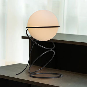 Suspension SkyCam en verre nordique de petite taille, luminaire design E27 <span class=keywords><strong>avec</strong></span> câble de suspension - Product Image 5