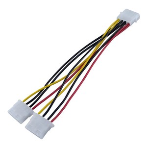 1-to-2 Molex Power Splitter CABLE Dual 4-PIN EXTENSION สำหรับ <span class=keywords><strong>PC</strong></span> <span class=keywords><strong>HDD</strong></span>, CD Drive และพัดลมระบายความร้อนที่มีการเชื่อมต่อที่ปลอดภัย - Product Image 1
