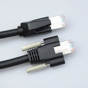 Кабель для промышленных камер Gigabit Ethernet <span class=keywords><strong>Cat6</strong></span>, высокогибкий, двойное экранирование, для буксируемых цепей, с фиксирующим винтом, распродажа от производителя - Product Image 1