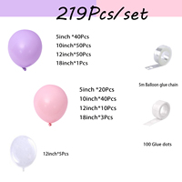 Fournitures de décoration de fête de mariage chinoises, ballons en latex blanc, or, rose et bleu, kit d'arche de guirlande de ballons