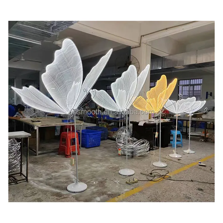New Design Wedding Electric Light Up Stage Butterfly LED Light Walkway Road Lead Decorations for Wedding