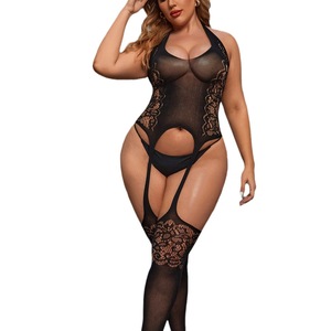 Open Crotch Sexy Lingerie <strong>Underwear</strong> Plus Size Jumpsuits Lingerie Bodysuits for Women - Product Image 1
