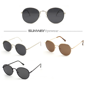 2025 Trending Classic Metal Round Frame Sun Glasses Retro Hip Hop Punk Style Shades Men and Women Personality Sunglasses Custom - Product Image 2