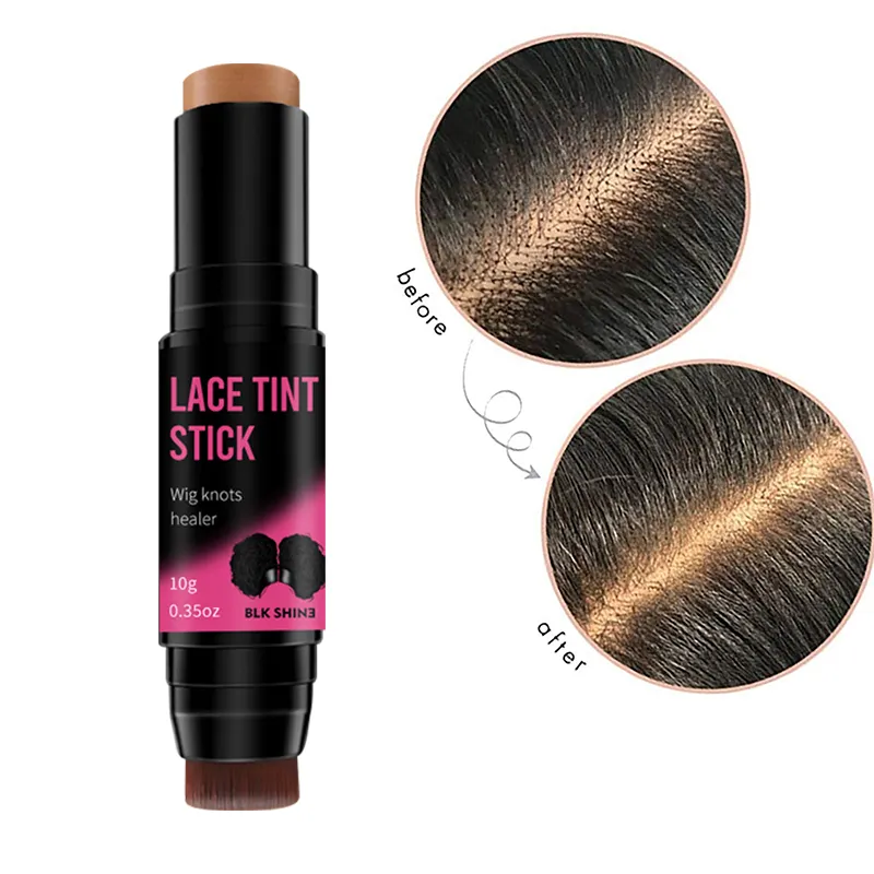 Hot Sale Wholesale Hair Root Touch Up Black Brown Hair Color Stick Cover Grey White Hair Dye Cream Brush