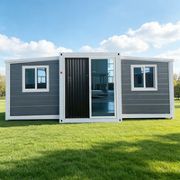 Maison conteneur préfabriquée moderne, portable, extensible et respirante, tout-en-un, pour bureau modulaire, bureau à domicile et entrepôt