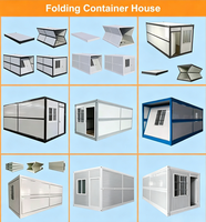 Casa Contenedor Plegable Expandible Multiestilo, Estructura de Acero Desmontable, Edificio Prefabricado para Oficina en Obra y Alojamiento Personalizado