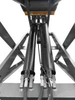 Cric hydraulique à ciseaux stationnaire de 4000 kg, élévateur de voiture efficace avec une capacité de levage de 4 tonnes