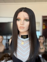 Perruque SHY en cheveux humains à base de soie, cheveux bruts chinois, entièrement nouée à la main, conception de base indétectable, fabricant