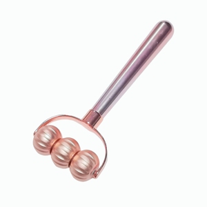 Rouleau de massage facial en alliage de zinc de haute qualité à 3 billes pour le lifting du visage, le soulagement des poches sous les yeux et le remodelage du menton en V - Product Image 5
