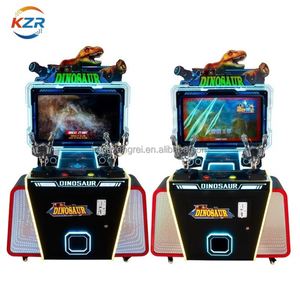 Machine de tir de dinosaures de 42 pouces pour jeu interactif parent-enfant - Machine de tir de pistolets pour enfants sur le thème du parc à dinosaures - Product Image 4