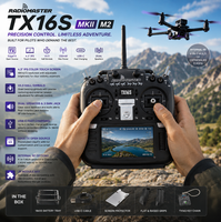Radiocommande RadioMaster TX16S Mark II M2 16 canaux 2,4 GHz EdgeTX avec écran tactile 4,3 pouces et nacelles à effet Hall pour accessoires de drone FPV
