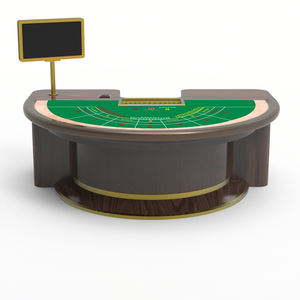 Mesa de Póker de Madera Sólida Antigua Clásica Personalizada de Primera Clase, Profesional, de Lujo, para Juegos de Azar, Baccarat, Casino, en Venta - Product Image 1