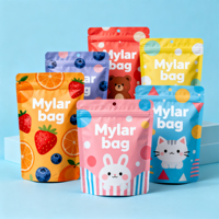 Sacs en Mylar personnalisés imprimés 3g 5g 7g 14g 28g, sacs refermables recyclables, pochettes en plastique, sacs à fermeture éclair pour bonbons avec votre propre logo