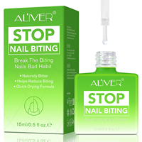 ALIVER Formule à séchage rapide Sérum de morsure des ongles antibactérien et végétalien Solution de dissuasion pour le traitement des morsures des ongles