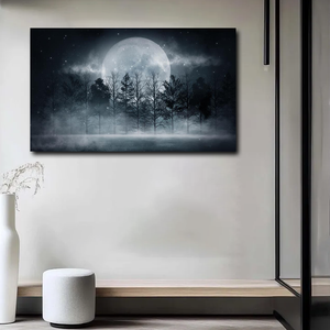 Offre Spéciale sombre abstrait <span class=keywords><strong>hiver</strong></span> forêt fond impression sur toile peinture <span class=keywords><strong>d</strong></span>écoration de la maison - Product Image 6