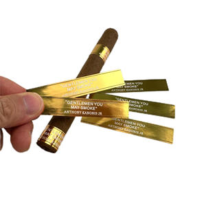 Nhà Máy Tùy Chỉnh Dập In Ấn Laser Sticker Chống Hàng Giả Thuốc Lá Nhãn Cigar Ban Nhạc Cigar Nhãn Cigar Vòng - Product Image 6