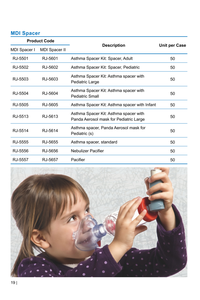 Chất lượng cao Aerosol buồng hen suyễn Spacer và inhaler phổi MDI hen suyễn điều trị thuốc - Product Image 3