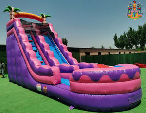 Scivolo d'Acqua Gonfiabile Commerciale <span class=keywords><strong>con</strong></span> <span class=keywords><strong>Piscina</strong></span> per Noleggio e Uso Domestico in Giardino - Product Image 3