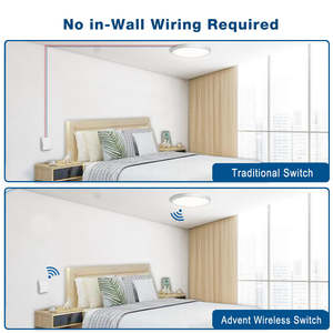 Interrupteur mural sans fil intelligent, variateur d'intensité et récepteur Wi-Fi, 1 bouton, pour contrô<span class=keywords><strong>le</strong></span> d'éclairage - Product Image 6