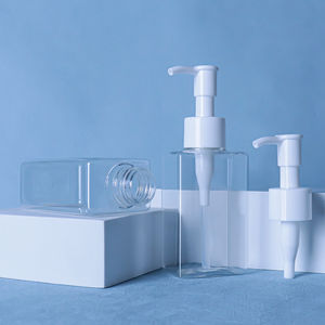 Bouteille de shampooing carrée en plastique PET transparent 100ml 150ml 250ml 300ml 500ml <span class=keywords><strong>Gel</strong></span> <span class=keywords><strong>douche</strong></span> Lotion Distributeur de pompe pour bouteille - Product Image 2