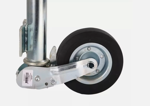 Nuevo NBjingyi <span class=keywords><strong>Rueda</strong></span> de Apoyo de Estilo Europeo de <span class=keywords><strong>60mm</strong></span> con Soporte en B, Llanta de Goma y Metal de 200x60mm, Piezas para Remolque, Reequipamiento/Actualización, Capacidad de 272kg - Product Image 4