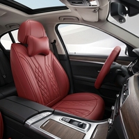 Housses de siège de voiture universelles en cuir Nappa imperméable de luxe, style professionnel, toutes saisons, ensemble complet