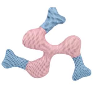 Toptan en popüler komik Boomerang tasarım Pet interaktif peluş oyuncaklar Squeak Chew nefes sandviç örgü Flyer köpek oyuncaklar - Product Image 5