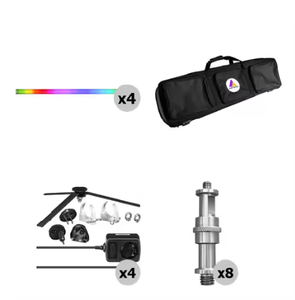 Best-Sales ColorPrecision AX1 Professional Wireless <b>LED</b> <b>Tube</b> Lighting Sets Adjustable Color Temperature Waterproof Cinematic - Product Image 3