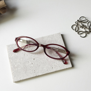 Montures de lunettes ovales Qianai pour femmes, anti-lumière bleue, protection UV, monture étroite, verres en acétate, pont moyen Q1 20250 - Product Image 3