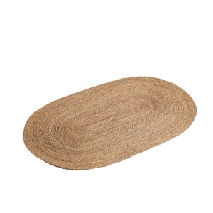 Tapis rond en bois pour chevet Tatami, tapis tressé en paille, tapis en rotin pour baie vitrée, tapis griffoir pour chat pour chambre à coucher - Product Image 5