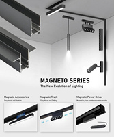 Rail d'éclairage magnétique à rail en aluminium de 20mm Système d'éclairage à LED de 1.5mm d'épaisseur Approvisionnement direct d'usine