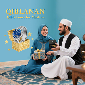 Bán buôn thép không gỉ azan xem cho người Hồi giáo cầu nguyện lần hướng Đồng hồ báo thức 5ATM tiêu chuẩn không thấm nước - Product Image 6